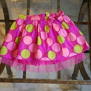 Pink Polka Dot Girl Skirt
